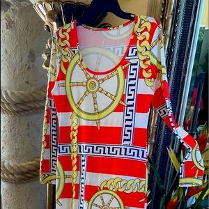 Silky long dress never worn size large